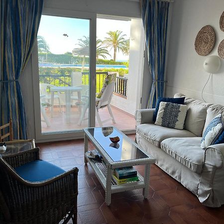 Sea & Pool View Garden Apartment Las Palmeras Nerja Eksteriør billede